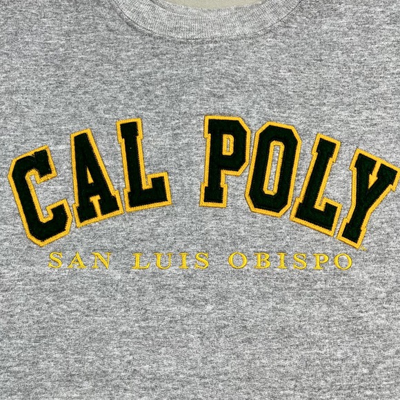 Vintage Cal Poly SLO Sweatshirt Adult XL Gray Champion San Luis Obispo College - Picture 3 of 10